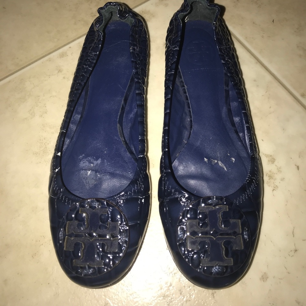 Patent Tory Burch flats 6M